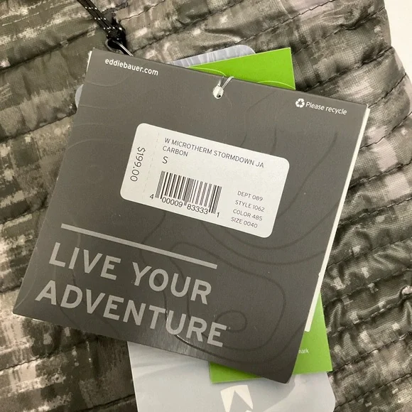 Eddie Bauer First Ascent Women’s Small Goose Down Green Puffer Down Jacket - Picture 11 of 14